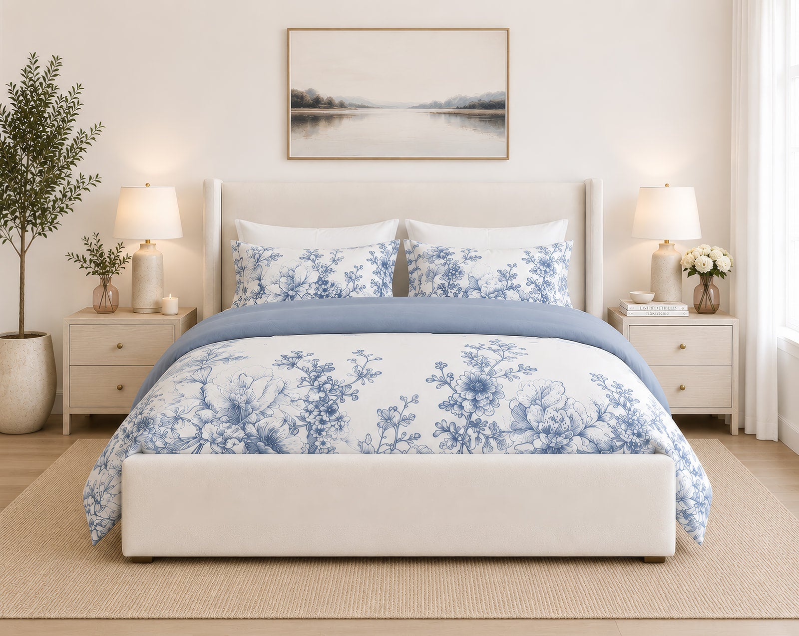 Liana Blooms Bedding Set - 8 Piece