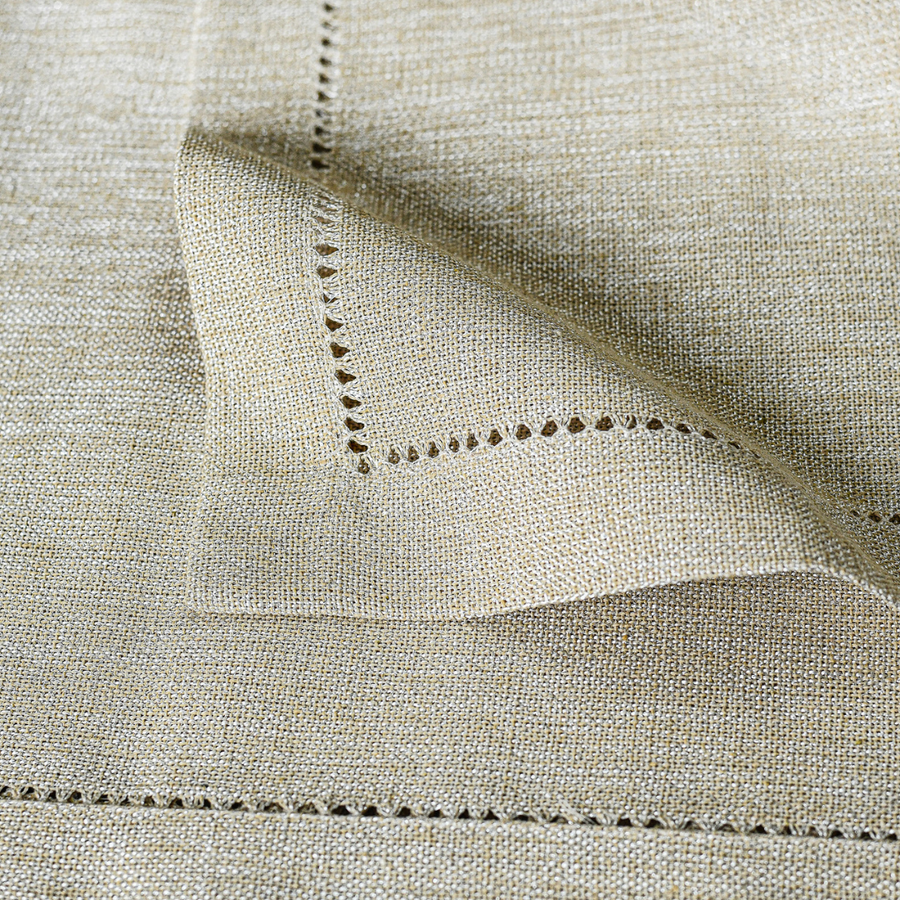 Linen-Like Gold Tablecloth - The Closeout Connection