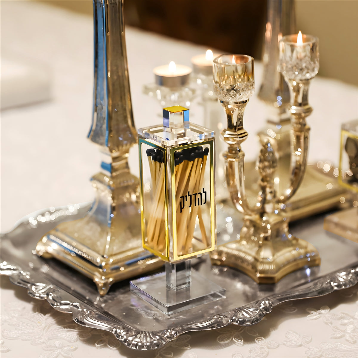 Lucite Match Box