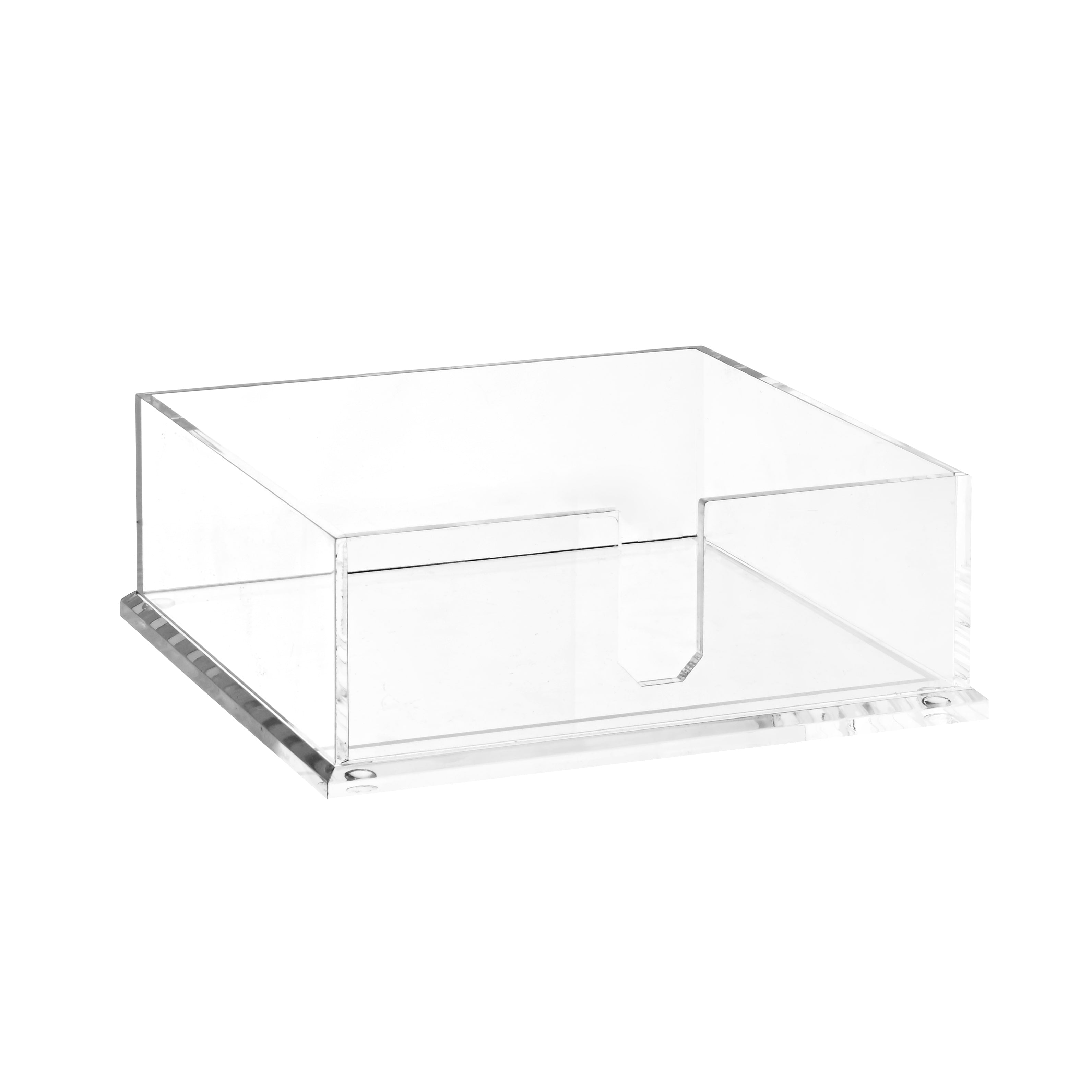 Lucite Flat Square Napkin Holder - The Closeout Connection