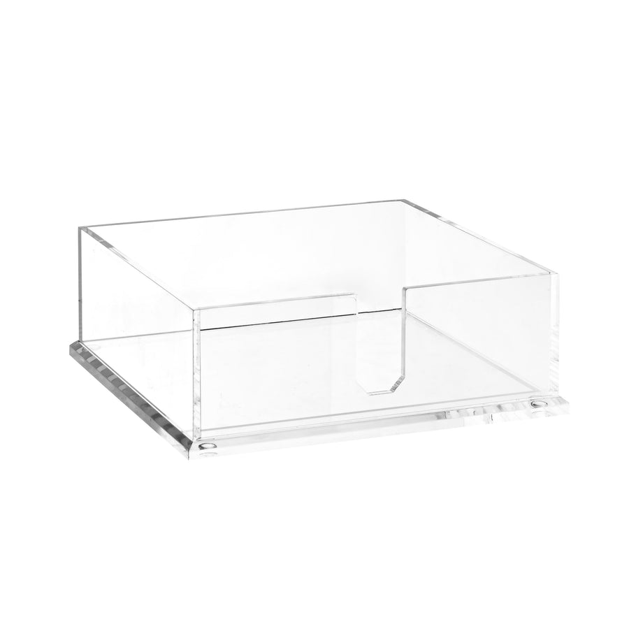 Lucite Flat Square Napkin Holder - The Closeout Connection