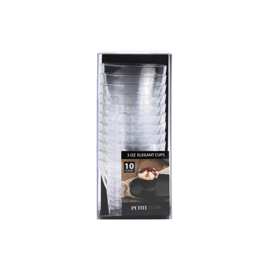 3oz Elegant Cups - 10 Count - The Closeout Connection