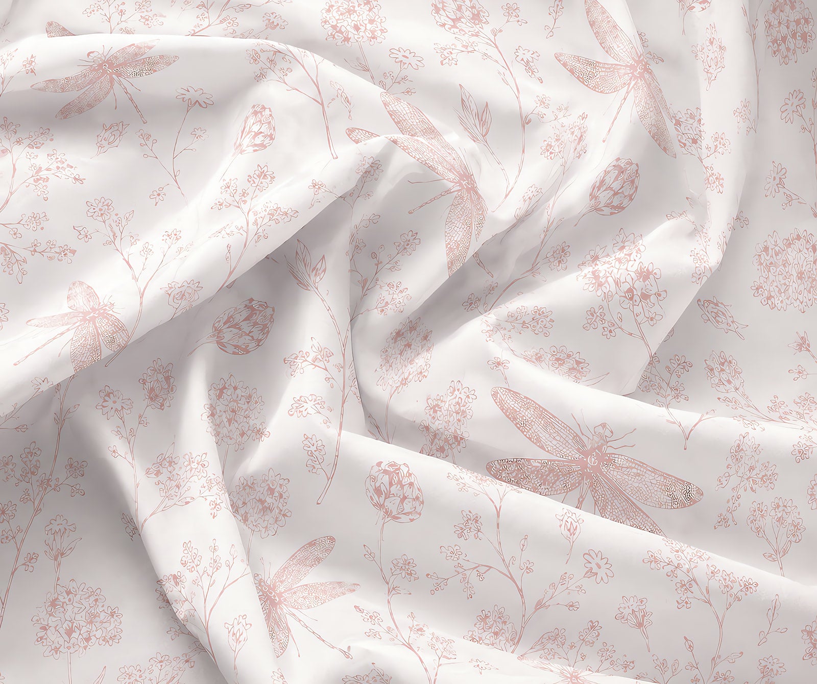 Luxe Dragonfly Garden Bedding set - 6 Piece