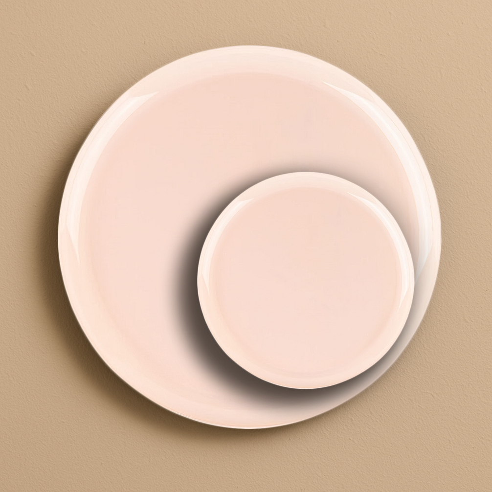 Edge Collection Round Pink Plates - 10 Count