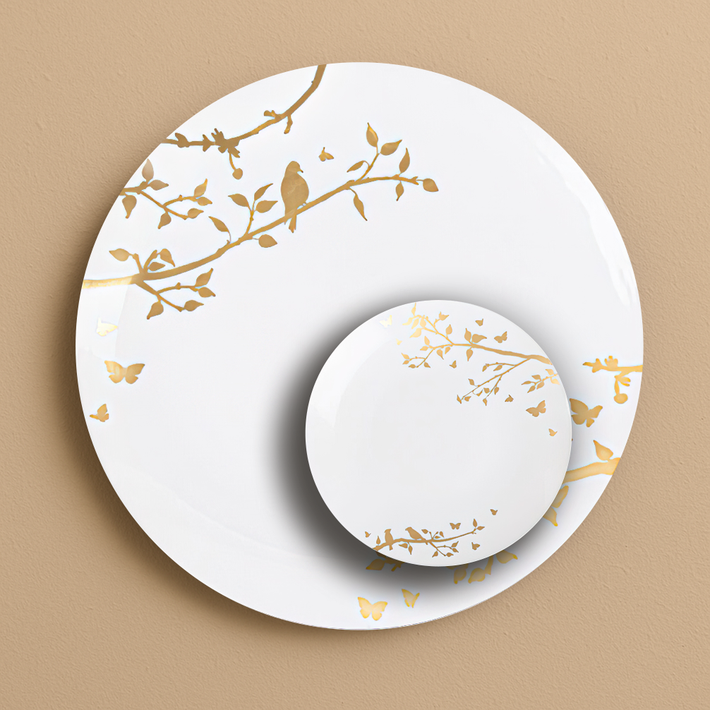 White and Gold Spring- 10 Count