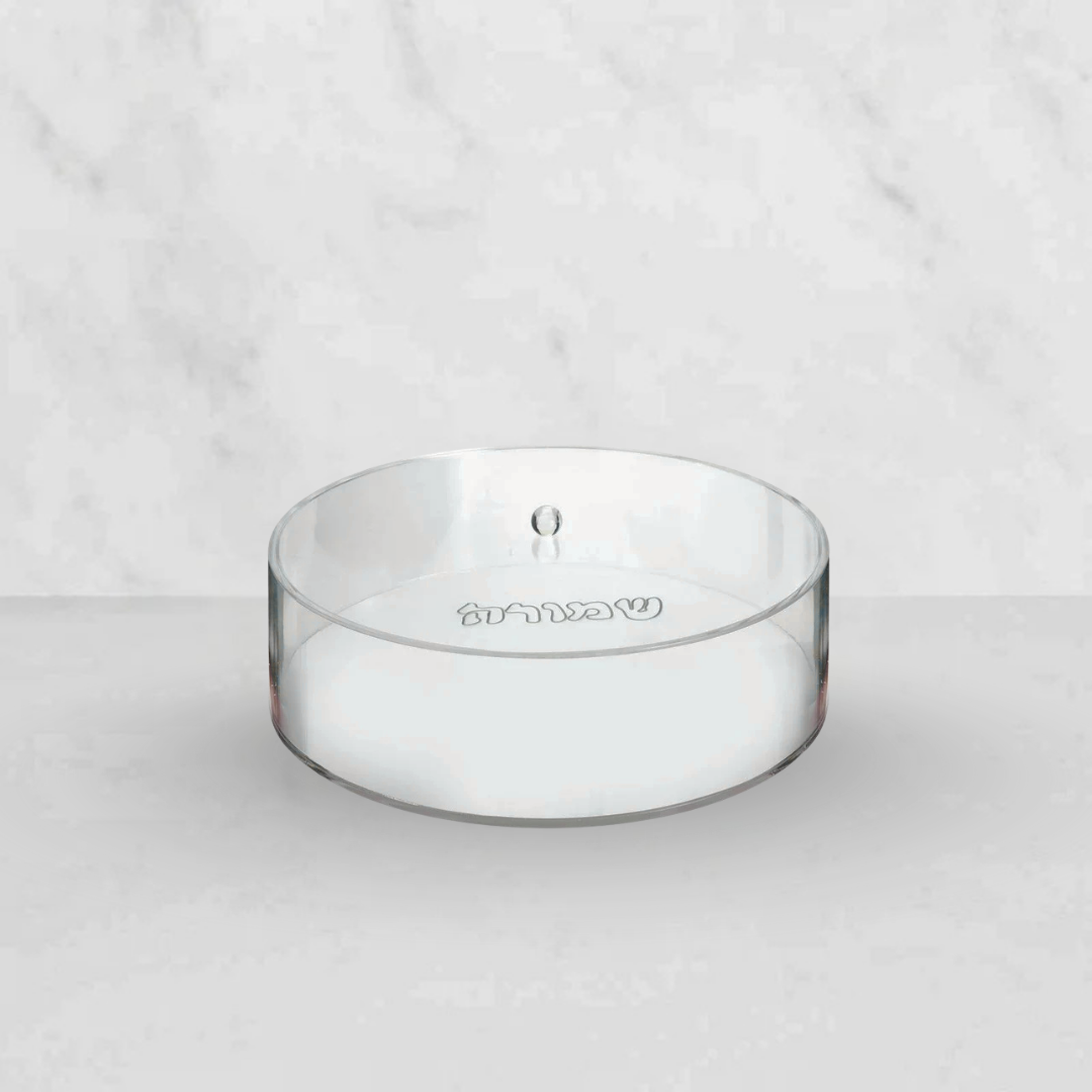 Clear Round Matzah Box