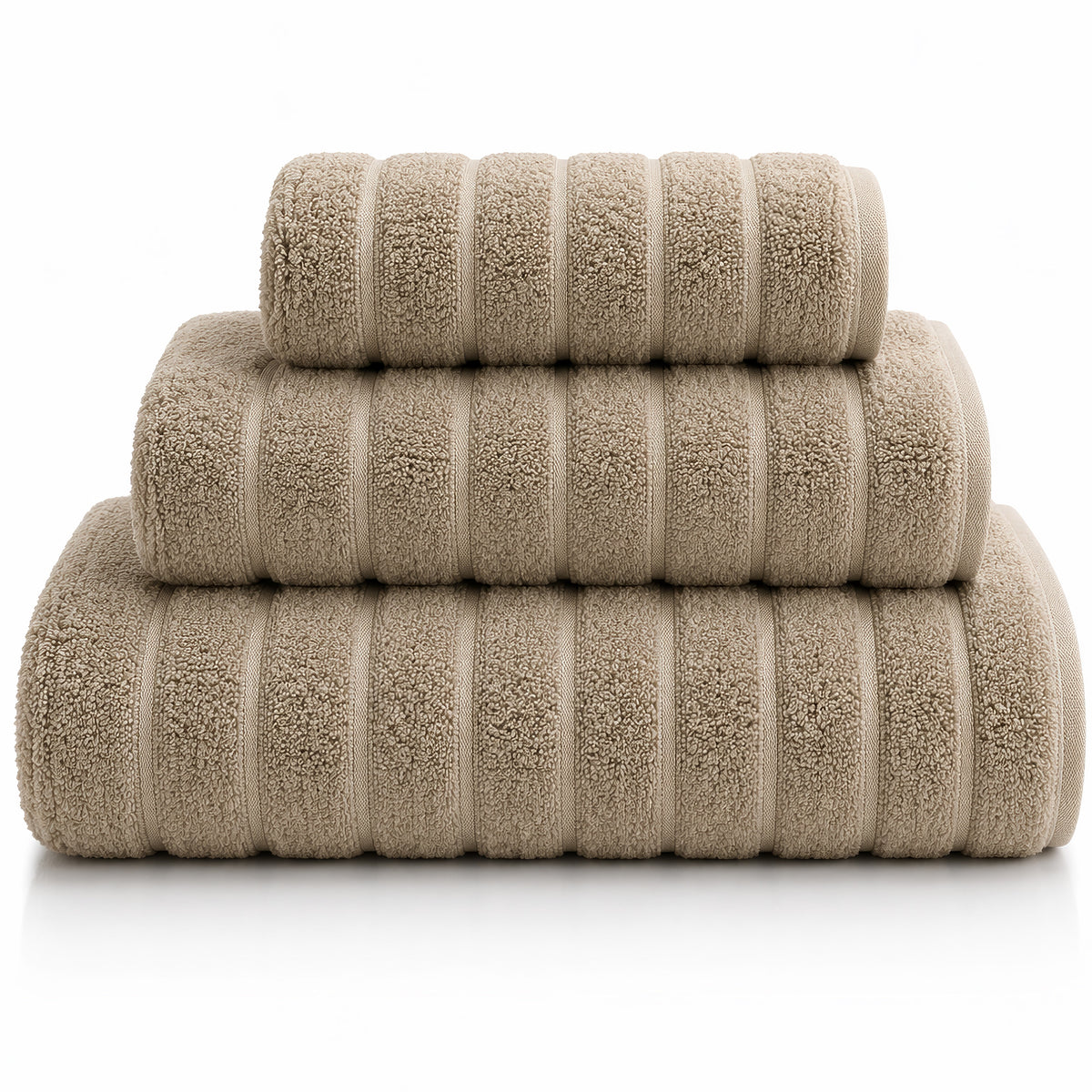 Ribonett Towel Collection Taupe - The Closeout Connection#Color_Taupe
