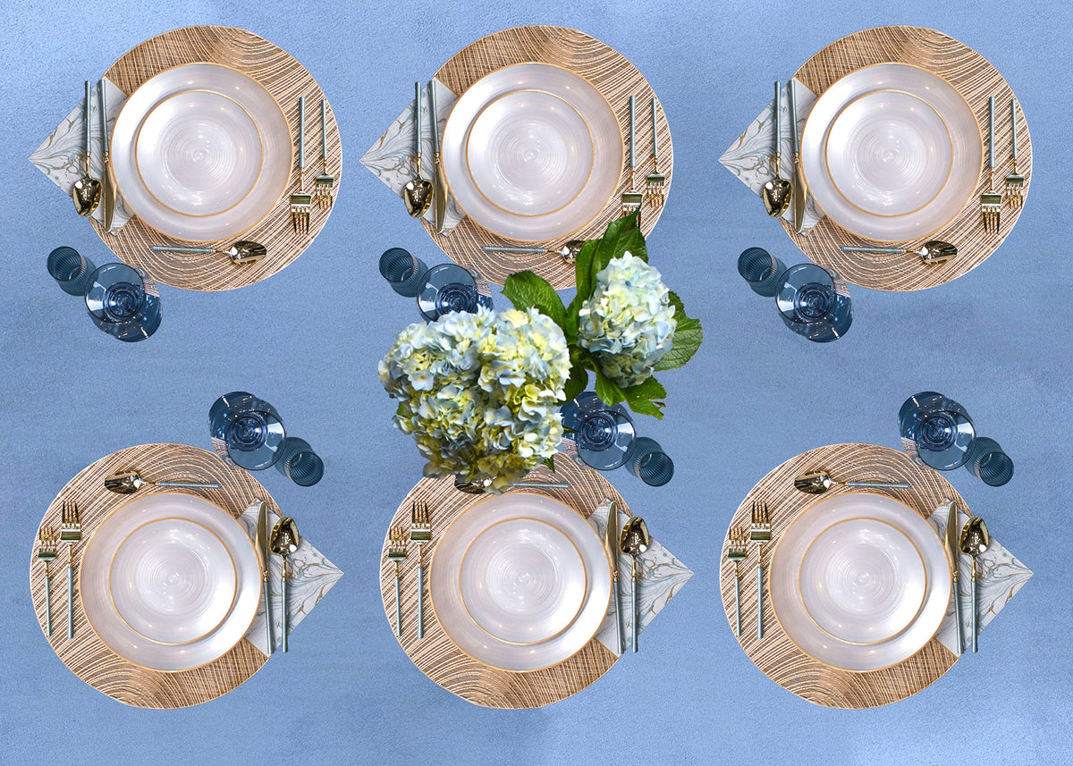 154 Piece Set - Azure Affair Scape 10 Guests