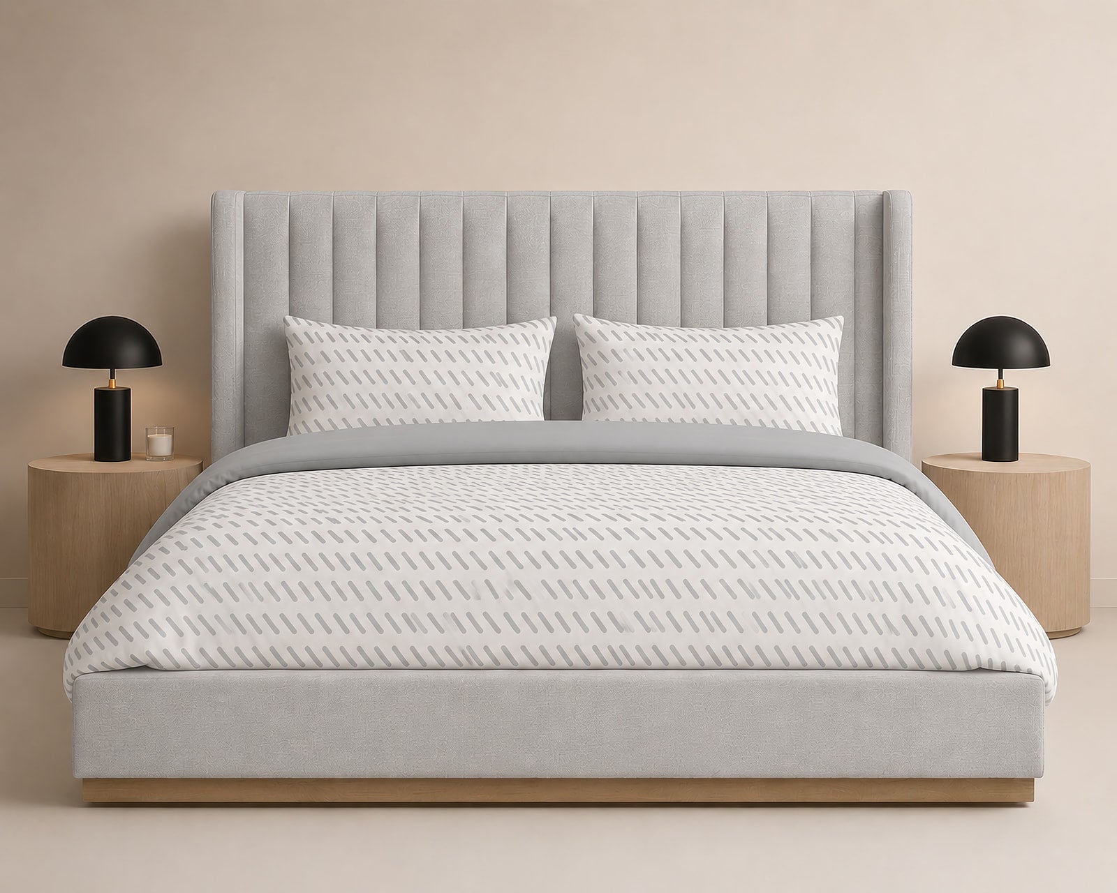 Luxe Playful Strokes Bedding set - 6 Piece