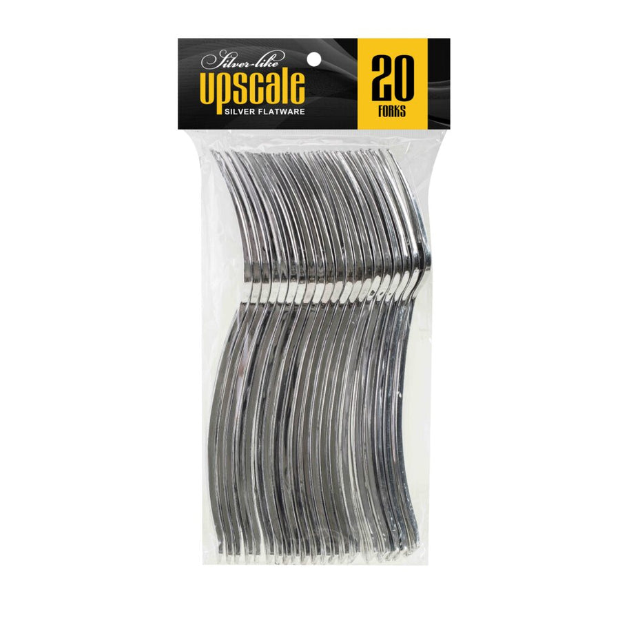 Silver Like Upscale Forks - 20 Piece - The Closeout Connection