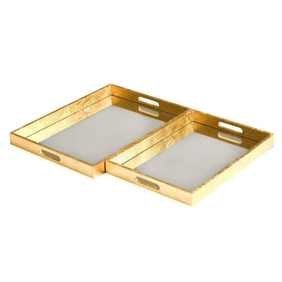 Large Gold Mirrored Tray - The Closeout Connection