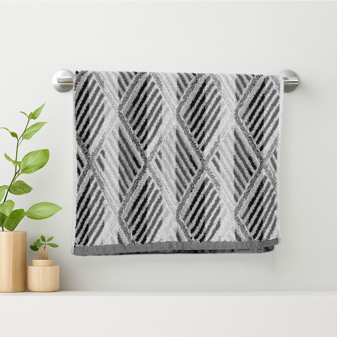 Limestone Black Hand Towel