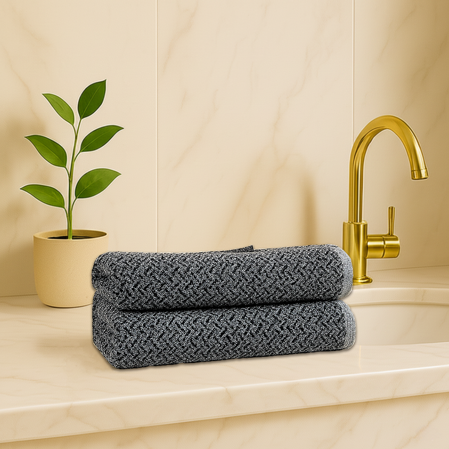 Brick Stone Hand Towel Gray - The Closeout Connection