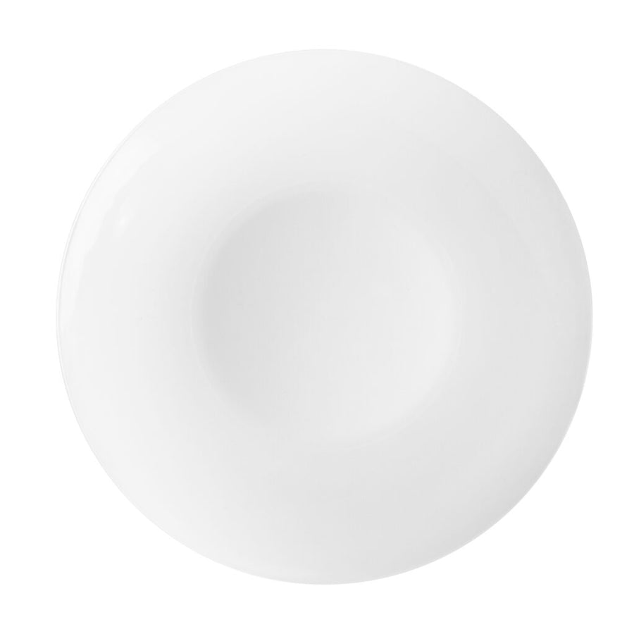 White/Navy Blue Dinnerware- 32 Count - The Closeout Connection