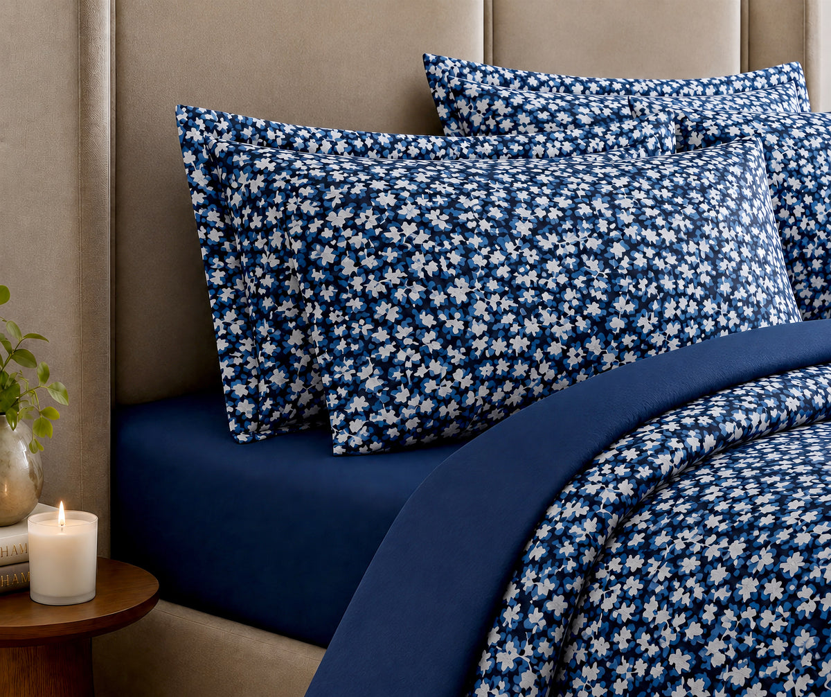 Luxe Twinning Vine Bedding Set - side view
