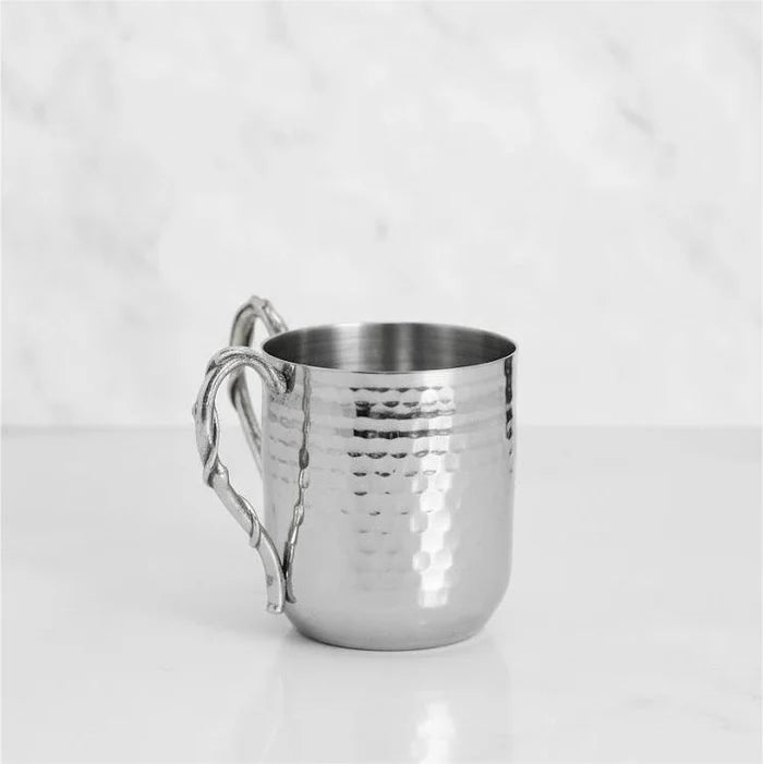 Stainless Steel Gold Plants Handle Washing Cup
