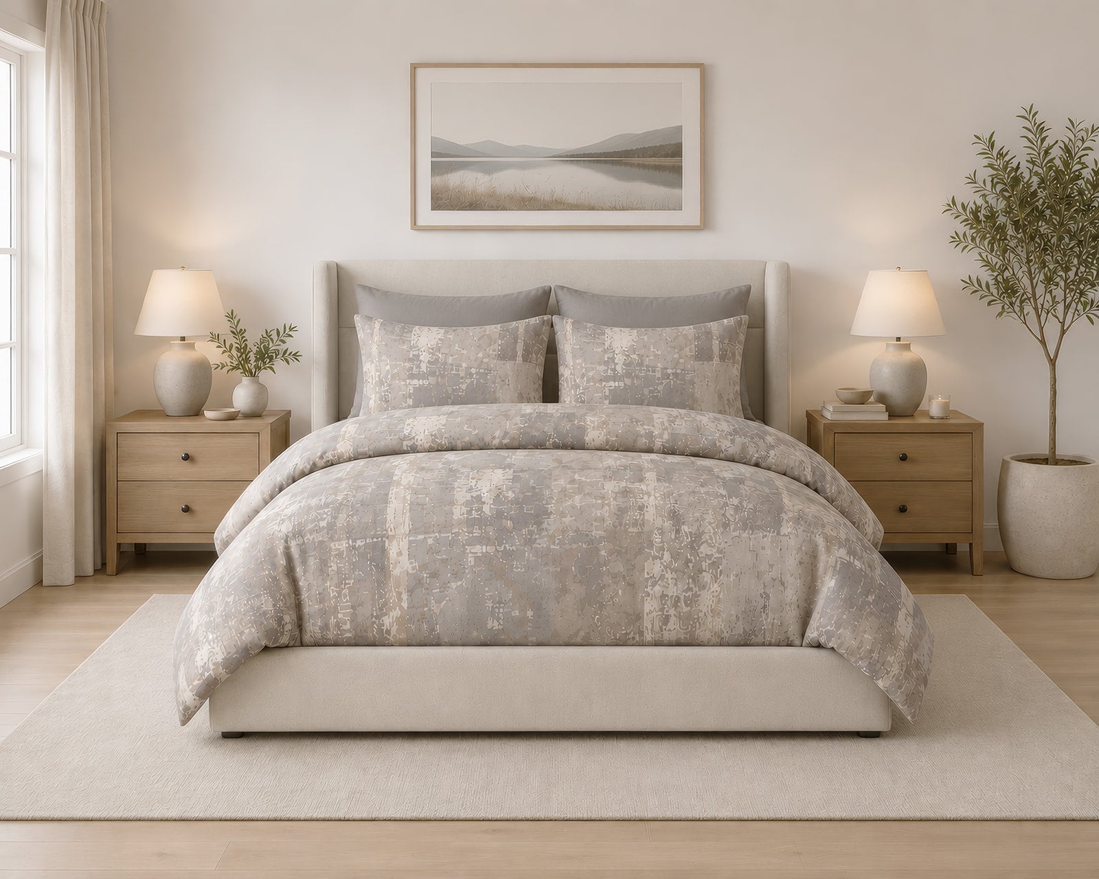 Vintage Patchwork Bedding Set - 6 Piece