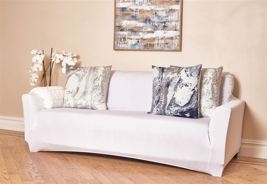 Stretch Couch Protector in White - The Closeout Connection
