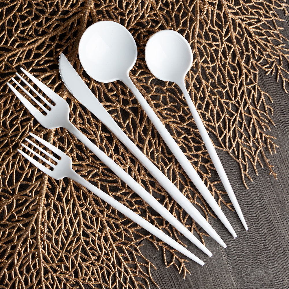 White Teaspoons - 32 Count
