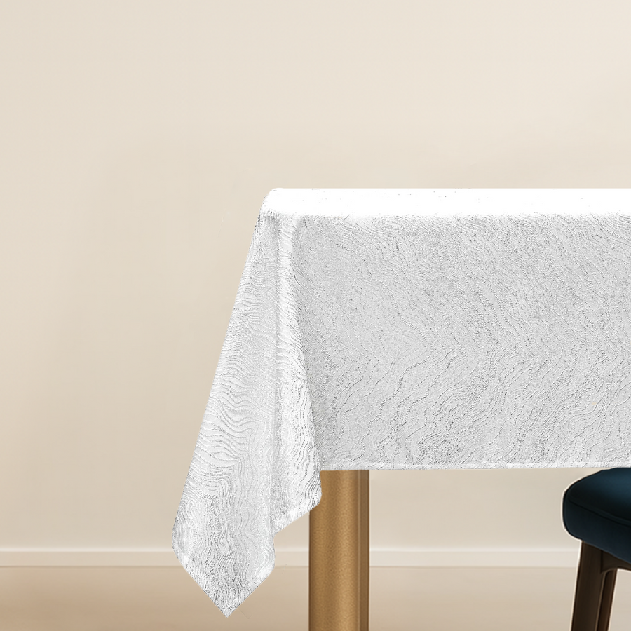 Vanessa White Tablecloth - The Closeout Connection