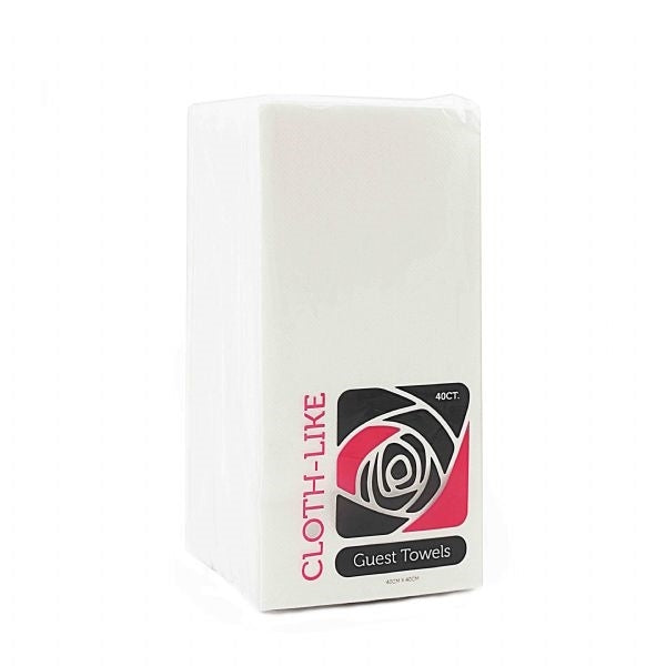 White Guest Towels 40ct - The Closeout Connection