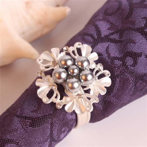 Pearl Brooch Napkin Ring