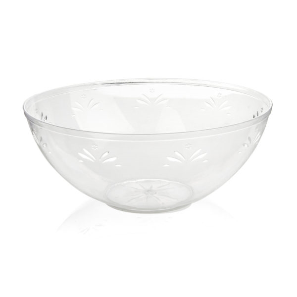 Clear Plastic Serving Bowls With Lids, Party Snack or Salad Bowl