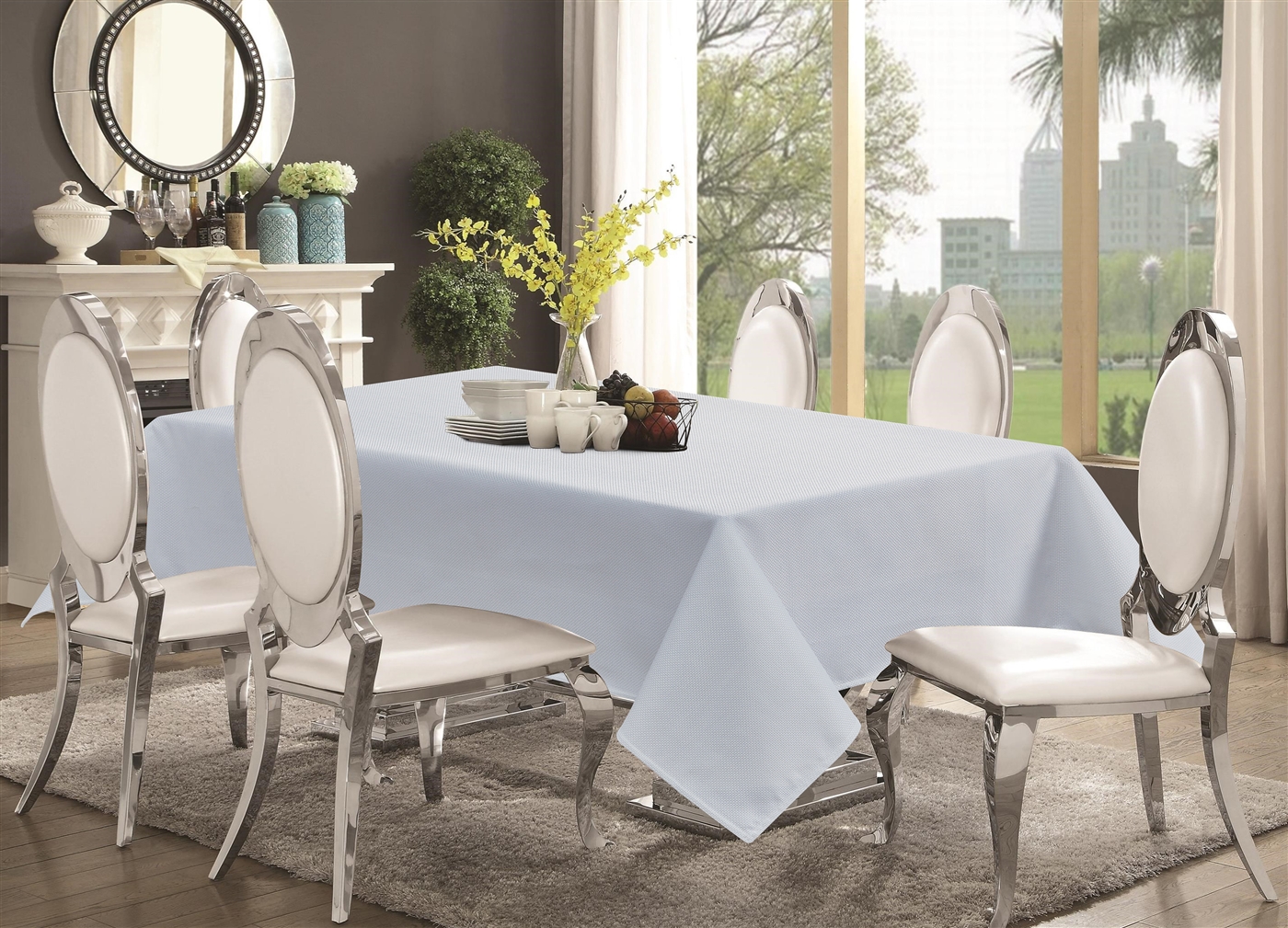 Audrey White Tablecloth