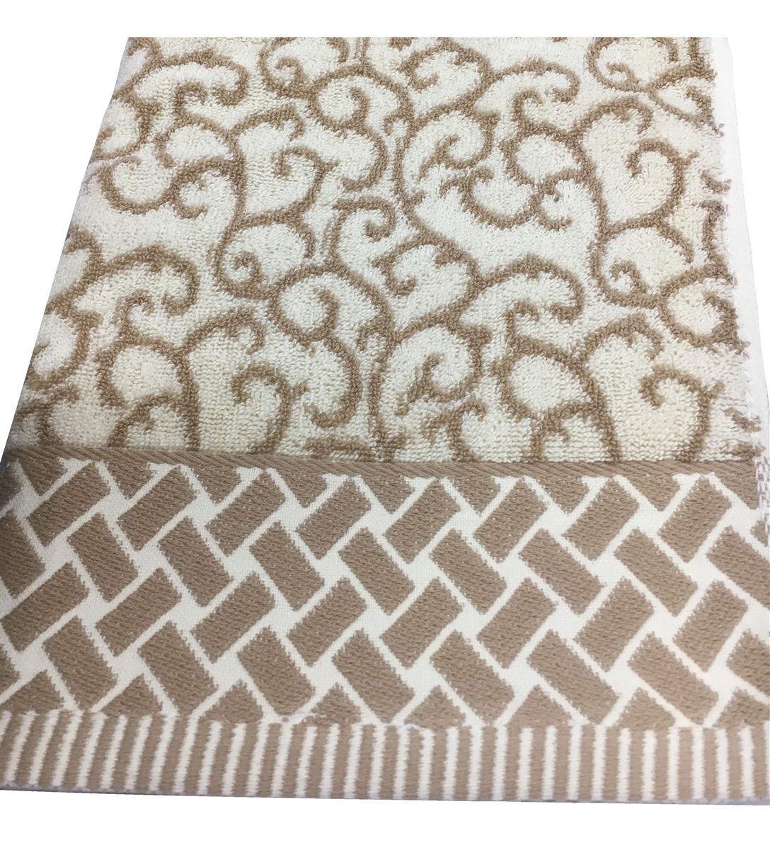 Stroke Taupe Hand Towel