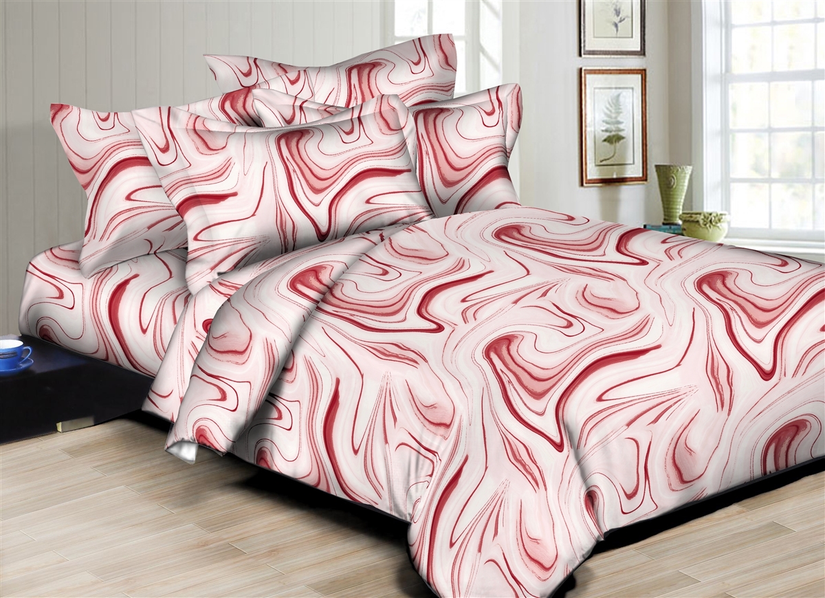 Better Bed Collection: Blended Swirls Pink 8PC Bedding Sets - 300 ...