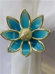 Case of 16 Blue Flower Napkin Ring