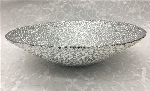 Pebbled Glass Salad Bowl