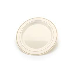 China Like Ivory 6" Plastic Plates - 10 Per Pack