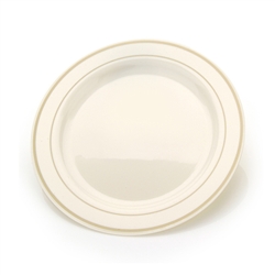 China Like Ivory 7.5" Plastic Plates - 10 Per Pack