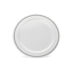 China Like White 6" Plastic Plates - 10 Per Pack