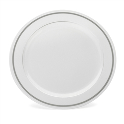 China Like White 9" Plastic Plates - 10 Per Pack