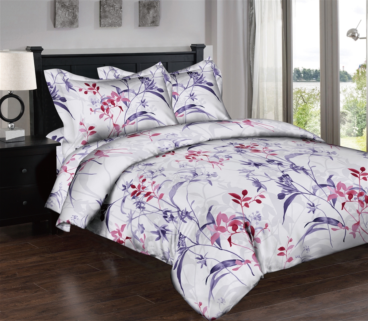 Watercolor Stems 6PC Twin Bedding Set