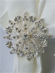 Set of 4 Snowflake Napkin Ring